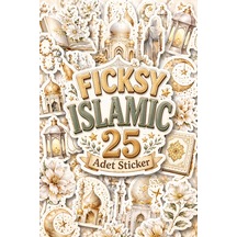 İslam Sticker Seti - 25 Adet Etiket Çıkartma - Muslim - Ramazan - Ramadan - Tesettür - Hijab Girl Diğer