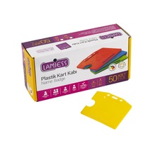 Lamiess Lms 214 Yatay Plastik Kart Kabı Sarı 50'Li