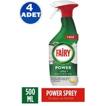 Fairy Power Sprey 3’Ü 1 Arada Bulaşık Ve Mutfak 500 Ml 4 Adet Fairy Sprey 500