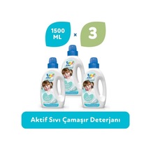Aktif Sıvı Çamaşır Deterjanı 3 1500ml Toplam 4500ml