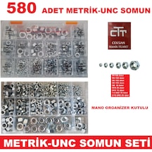 Somun Seti Metrik-Unc 580 Parça Set