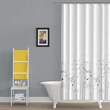 Daisy Banyo Perdesi, Duş Perdesi Çift Kanat 120x200cm Çok Renkli