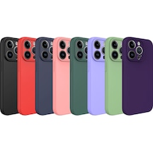 Apple Uyumlu iPhone 14 Pro Max Kılıf Zore Kamera Korumalı İçi Kadife Mat Lansman Kapak