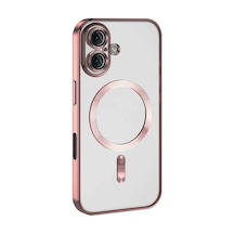 Apple iPhone  Uyumlu,  16 Plus Kılıf Kross Magneticsafe Kapak - Pembe