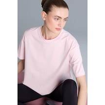 Defacto Comfort Fıt Bisiklet Yaka Sporcu Kısa Kollu Tişört F8106ax26sppn38 Pembe-pn38