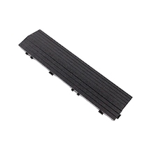 Sones Açık Balkon Plastik Ahşap Su Geçirmez Korozyon Önleyici Sızdırmazlık Zemin, Renk: Siyah Diğer