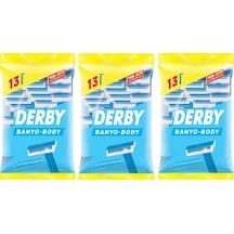 Tek Bıçaklı Banyo Tıraş Bıçağı 13'lü X 3 Paket