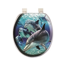 Softy Classic Süngerli Klozet Kapağı Yunus Desen 1195