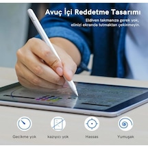 İpad Kalem Apple Pencil Alternatifi İpad Pencil Usb-c Hızlı Şarj, Palm Rejection, 8 Saat Pil İpad 6-10, Air, Pro, Mini Uyumlu, 2 Yedek Uç