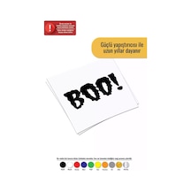 Boo - Araç, Oto, Laptop, Duvar Uyumlu Sticker 30 15 Cm