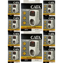 Cata Ct-9187 4000w Akım Korumalı Led Göstergeli Priz 10 Adet
