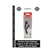 Torima Şarj Kablosu Type-c 2.4a Yassı Data Kablo Ap214 Siyah Yedek Parça Mobil Aksesuar Enerji Çok Renkli