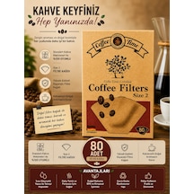 Kahve Filtre Kağıdı No:2 80'li Kahverengi