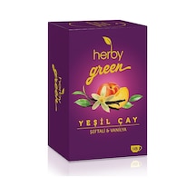 Herby Yeşil Çay Şeftali & Vanilya 18'li 27 G - 8 Adet Tarı