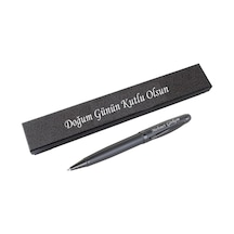 İsme Kişiye Özel Metal Siyah Tükenmez Kalem Öğretmenler Günü