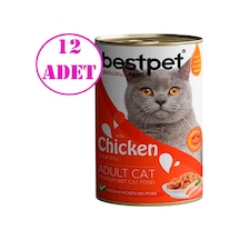 BestPet Tavuklu Kedi Konservesi 12 x 400 G