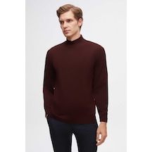 Ds Damat Regular Fit Bordo Düz Örgü Yarım Balıkçı Yünlü Triko Kazak 3hf062436275m Bordo Ds Damat Regular Fit Bordo Düz Örgü Yarım Balıkçı Yünlü Triko Kazak 3hf062436275m Bordo