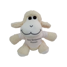 Seni Seviyorum Kuzum Tişörtlü Peluş Kuzu Oyuncak