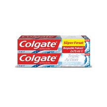 Colgate Triple Action Extra White Diş Macunu 2'li 75 ML