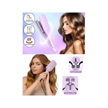 Curlylife Tb 2053 Led Göstergeli Seramik Su Dalgası Wag Saç Maşası Mor - 828915191