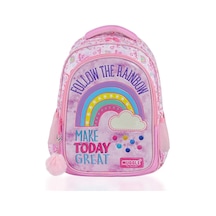 Muggle Soft Rainbow Pembe Okul Çantası
