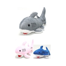 Baby Shark Şarkı Söyleyen 3 Lü Set 30cm Peluş Oyuncak Köpekbalığı No Color