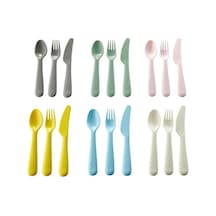 Ikea Kalas Bebek Çocuk 18 Adet Çatal Bıçak Kaşık Seti Renkli Çok Renkli