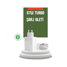 Mey İthalat 67 Watt Turbo Şarj Cihazı Redmi Note 10 11 12 Uyumlu