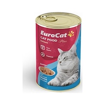 Eurodog&Eurocat Somonlu Konserve Yetişkin Kedi Maması 415 G