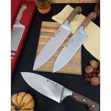 Durable Serisi 3'lü Mutfak Bıçak Seti Şef Bıçağı Et Ekmek Sebze