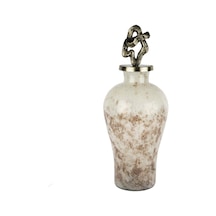 Mikasa Moor Antik Gold Kapak Mor Beyaz Cam Şişe 26x63cm