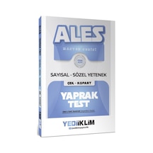 2027 Ales Master Seris Sayısal Sözel Yetenek Çek Kopart Yaprak Test