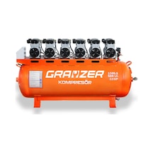 Grayzer GPA1500 500 L 6 Kafa Sessiz ve Yağsız Hava Kompresörü