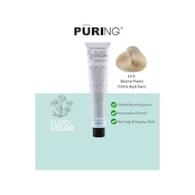Puring Flory Color Papatya Özlü Amonyaksız Saç Boyası 100ml - 11.0 Ekstra Platin Ultra Açık Sarı
