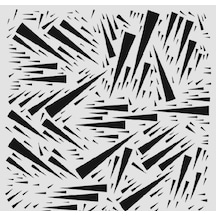 Geometrik Desenler Stencil Şablon 25X25 Ge-068