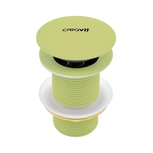 Creavit Sf030.neo Lavabo Sifon Başlığı Pop-up Taşmasız - Neon Yeşil