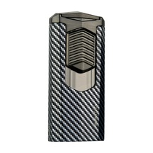 Quantoro 3 Torch Pürmüz Siyah-karbon Metal Puro Çakmağı - Trz1007