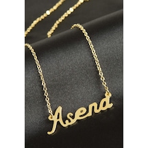 Asena - 156 - İsimli - Muratech - Kolye -sarı altın