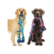 2 Adet Ağır Hizmet Köpek İpi Oyuncağı - Büyük Ve Orta Boy Köpekler İçin Dayanıklı Örgülü Tasarım Ve Renkli Püsküller