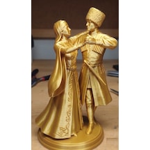 15 Cm 3d Baskı Hediyelik Kafkas Adige Çerkes Yöresel Masaüstü Süsü