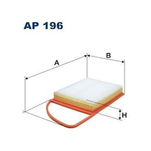 Fıltron Ap196 - Hava Filtresi Partner-berlıngo 10 P206-p207-p308