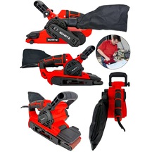 Schatz 900w Elektrikli Vakumlu Tozsuz Cila Özellikli Tank Zımpara Makinesi Kırmızı