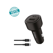 2ckp02cs Smartcharger Duo Pd 48w Araç İçi Hızlı Şarj Cihazı Usb-c+usb-a - Usb-c-usb-c 3a Kablo-