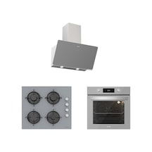 Silverline BO6504S01 - CS5349S01 - 3457 Soho 60 Gri Ankastre Set