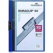 Durable 2209 Duraclip 60 25 Sayfa Kapasiteli Sıkıştırmalı Dosya Lacivert Renk Lacivert