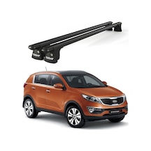 Trio-ıı Kia Sportage 2010 -2014 Uyumlu Siyah Kilitli Ara Atkı 135cm Port Bagaj Tavan Barı