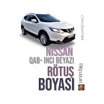 Flea Market Nissan Qashqai İnci Beyaz Otomobil Çizik Giderici Rötüş Boyası 20+20ml Çift Şişe, Qab-qashqaiff