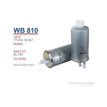Wunder DACIA LOGAN Y.M 09-> Mazot Filtresi OEM NO: 7701478547