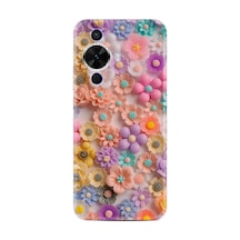 Huawei Nova 12s Kılıf Boutique Baskılı Resimli Rengarenk Papatyalar Pcode -060