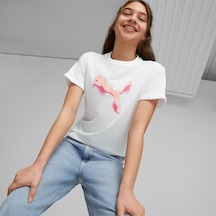 Puma Modern Sports Kız Çocuk Beyaz Tişört